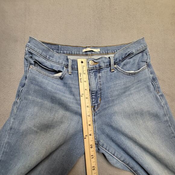 Levi's 312 Jeans Womens Size 32 Blue Shaping Slim Stretch Distressed Denim - Picture 7 of 11